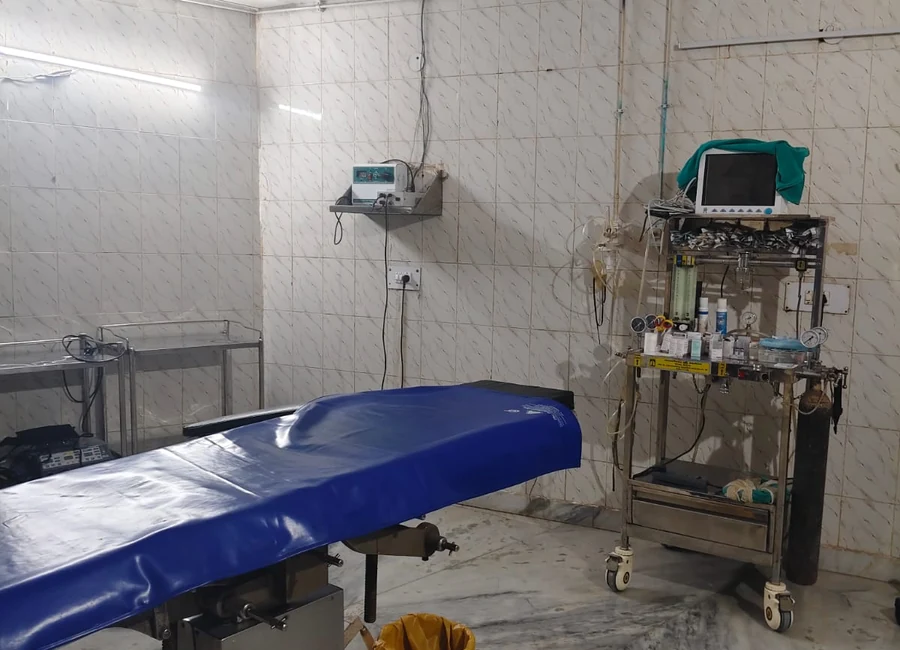 Operation theatre setup at M.S. Hospital